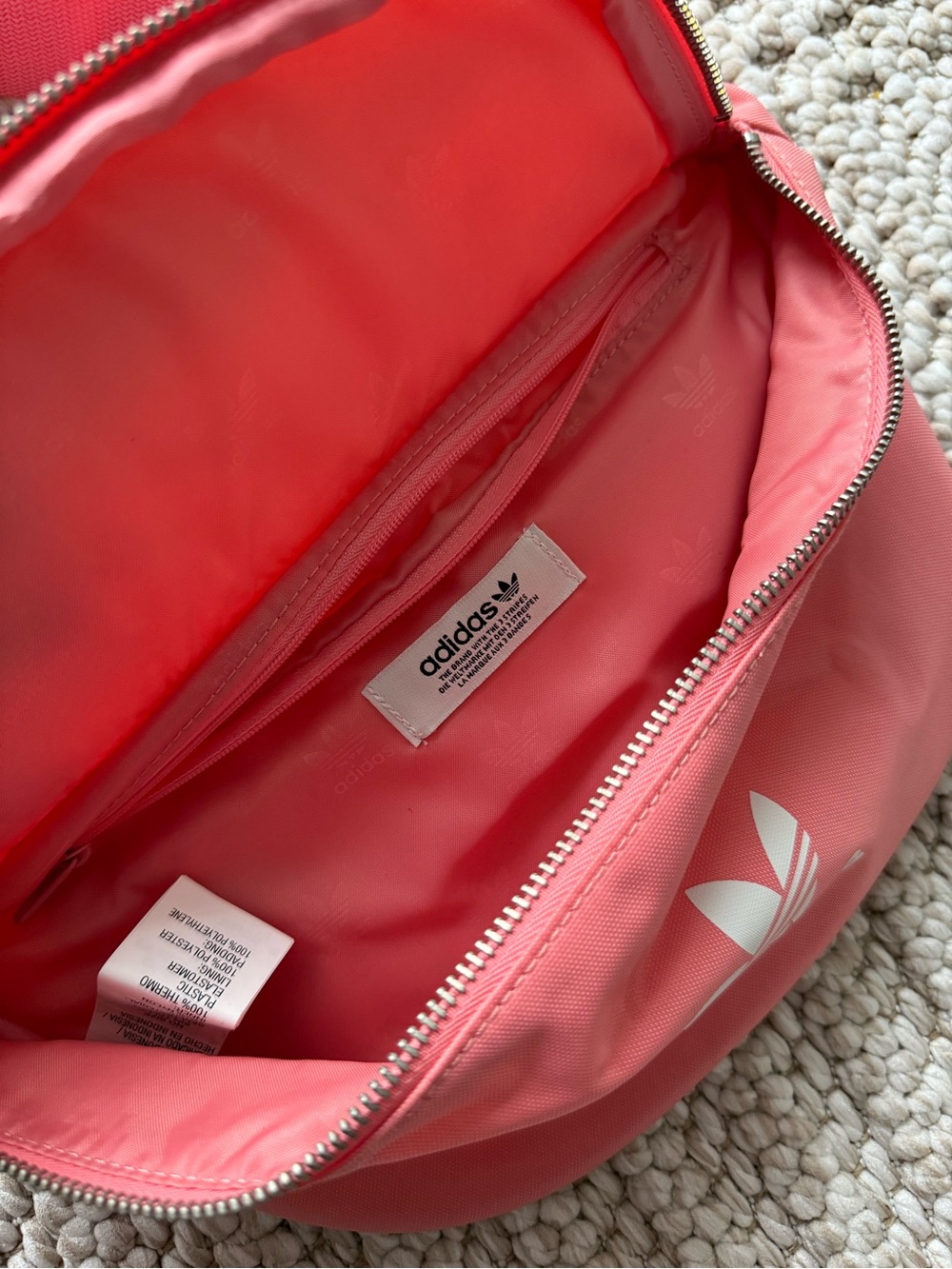 adidas Coral Pink Trefoil Waist Pack - Picture 5 of 7
